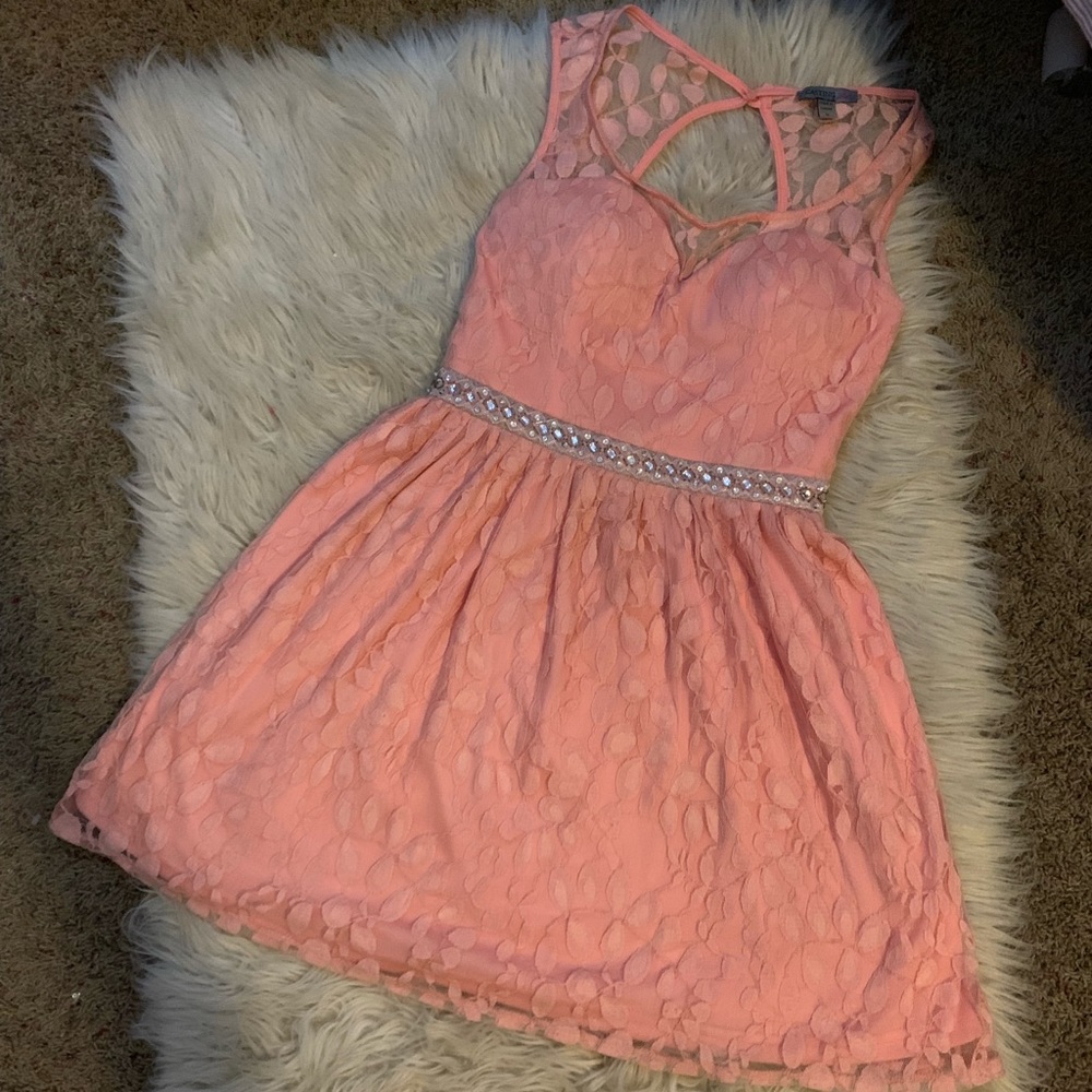 Peach dress